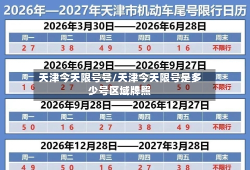 天津今天限号号/天津今天限号是多少号区域牌照-第3张图片