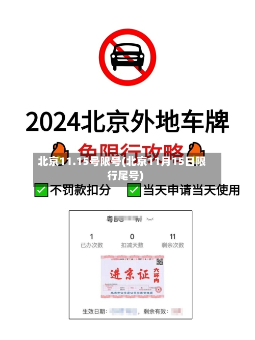 北京11.15号限号(北京11月15日限行尾号)