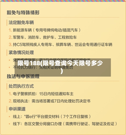 限号188(限号查询今天限号多少)-第3张图片