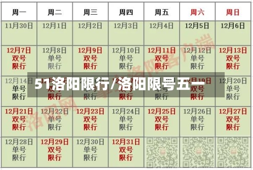 51洛阳限行/洛阳限号五一-第2张图片