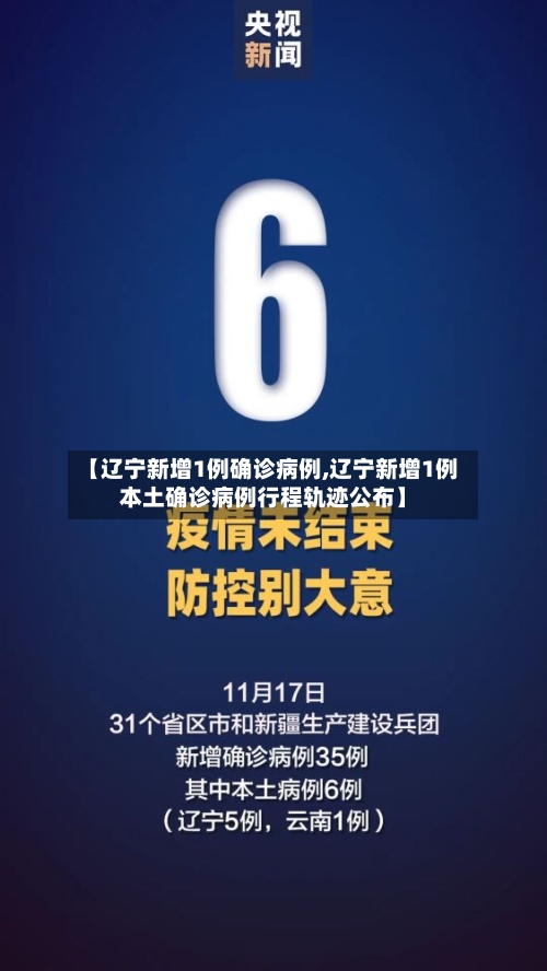 【辽宁新增1例确诊病例,辽宁新增1例本土确诊病例行程轨迹公布】