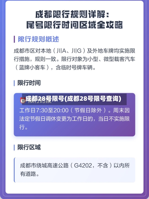 成都28号限号(成都28号限号查询)-第2张图片