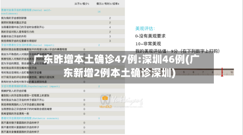 广东昨增本土确诊47例:深圳46例(广东新增2例本土确诊深圳)