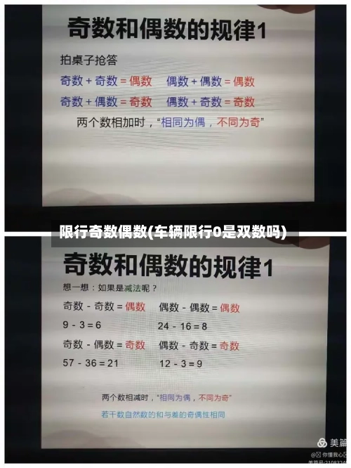 限行奇数偶数(车辆限行0是双数吗)