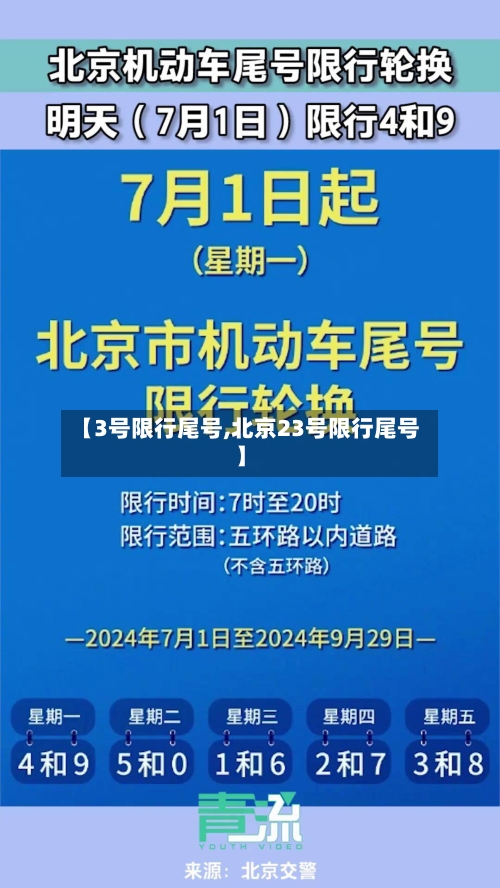 【3号限行尾号,北京23号限行尾号】