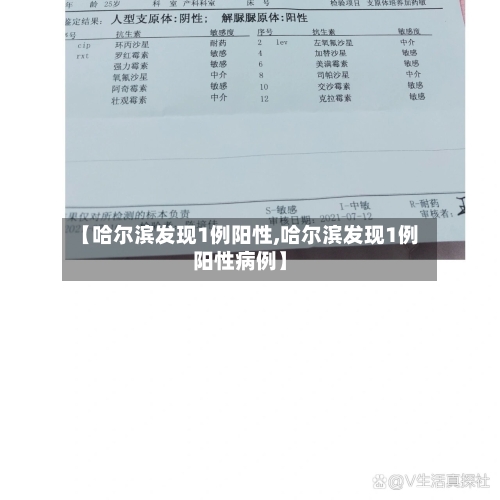 【哈尔滨发现1例阳性,哈尔滨发现1例阳性病例】