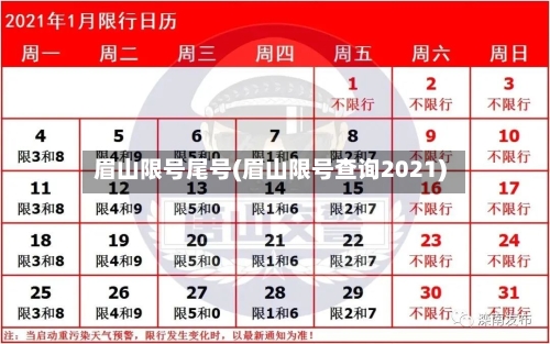 眉山限号尾号(眉山限号查询2021)-第2张图片