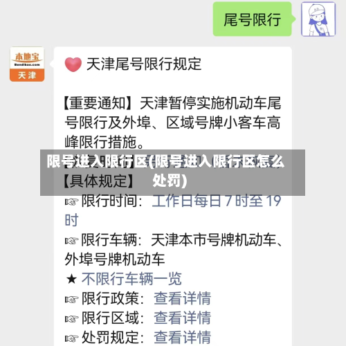 限号进入限行区(限号进入限行区怎么处罚)-第3张图片
