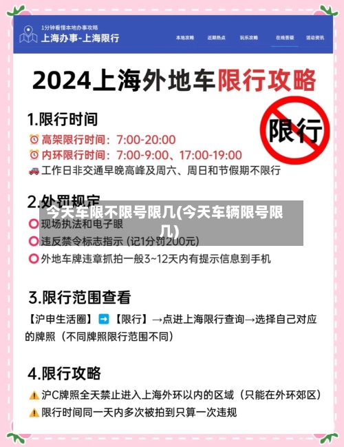 今天车限不限号限几(今天车辆限号限几)