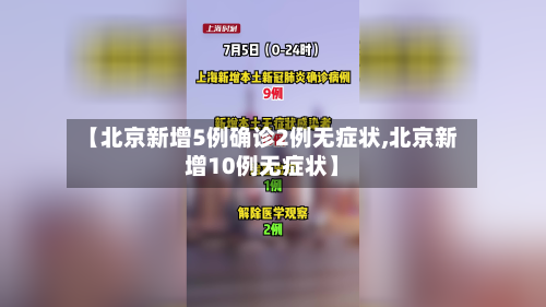 【北京新增5例确诊2例无症状,北京新增10例无症状】-第2张图片