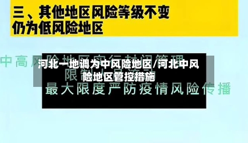 河北一地调为中风险地区/河北中风险地区管控措施