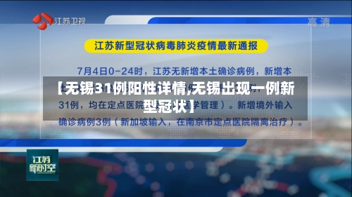 【无锡31例阳性详情,无锡出现一例新型冠状】-第2张图片