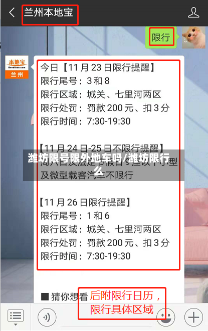 潍坊限号限外地车吗/潍坊限行么