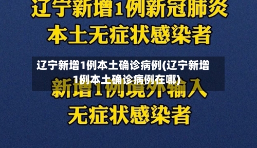 辽宁新增1例本土确诊病例(辽宁新增1例本土确诊病例在哪)
