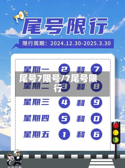 尾号7限号/7尾号限行-第2张图片