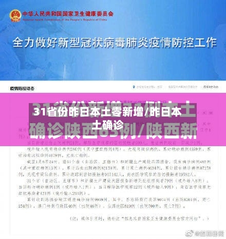 31省份昨日本土零新增/昨日本土确诊