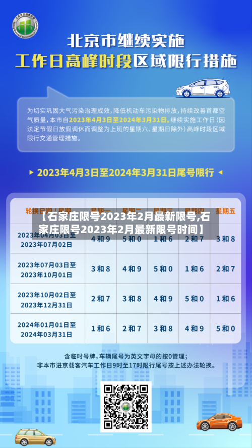 【石家庄限号2023年2月最新限号,石家庄限号2023年2月最新限号时间】-第3张图片