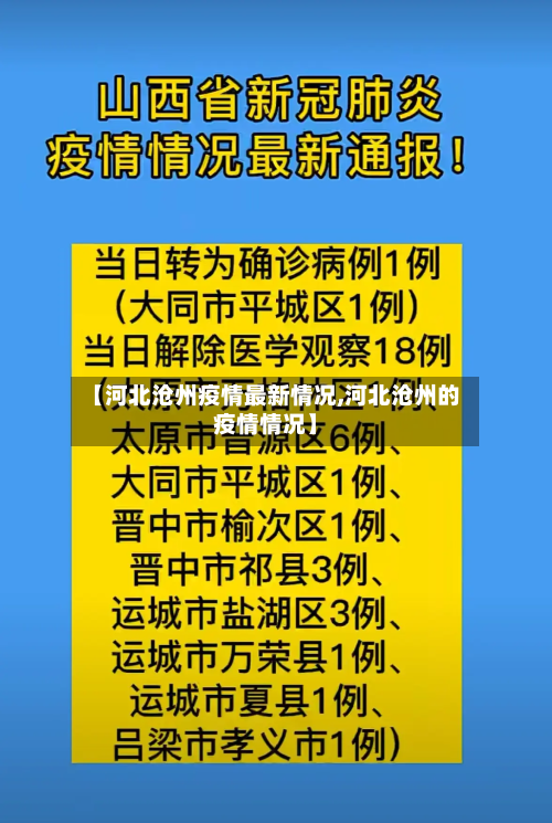 【河北沧州疫情最新情况,河北沧州的疫情情况】-第3张图片