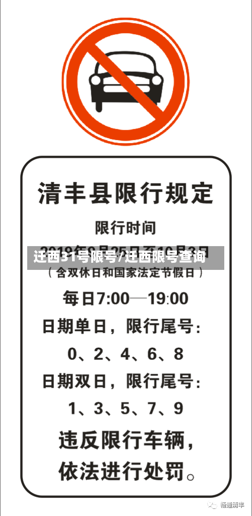 迁西31号限号/迁西限号查询