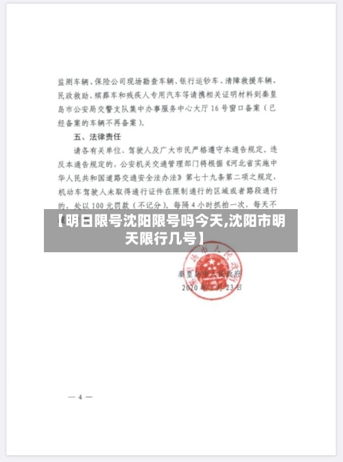 【明日限号沈阳限号吗今天,沈阳市明天限行几号】-第3张图片