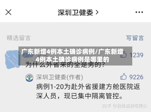 广东新增4例本土确诊病例/广东新增4例本土确诊病例是哪里的