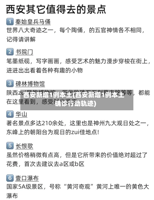 西安新增1例本土(西安新增1例本土确诊行动轨迹)-第2张图片