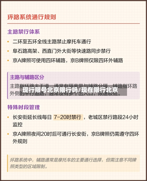 现行限号北京限行吗/现在限行北京