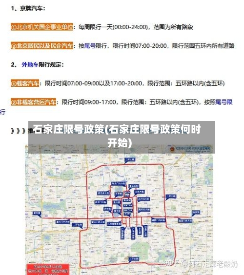 石家庄限号政策(石家庄限号政策何时开始)