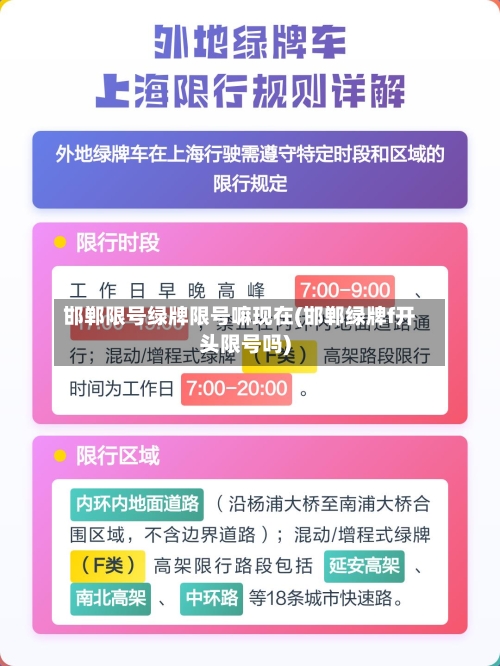 邯郸限号绿牌限号嘛现在(邯郸绿牌f开头限号吗)-第3张图片