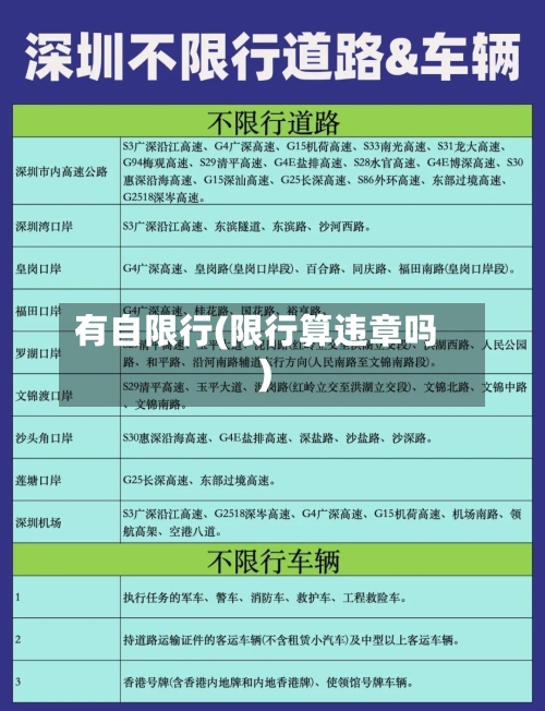 有自限行(限行算违章吗)-第3张图片