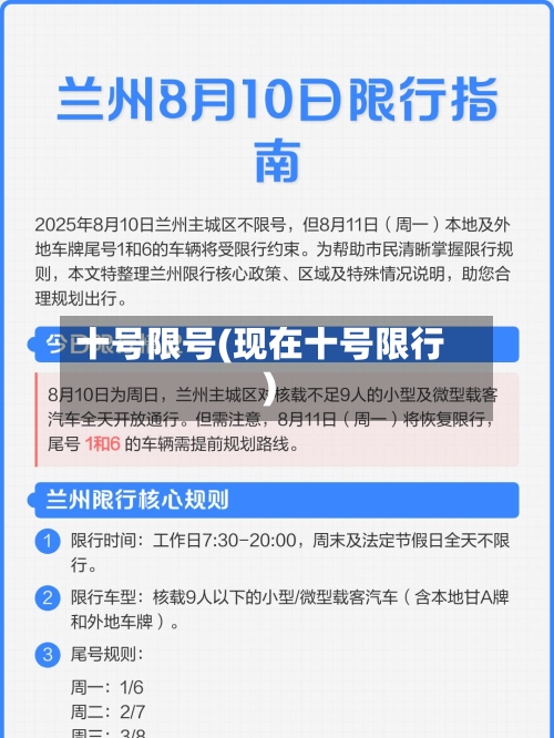 十号限号(现在十号限行)