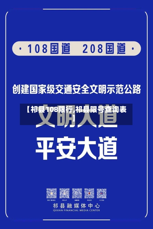 【祁县108限行,祁县限号查询表】