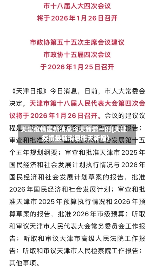 天津疫情最新消息今天新增一例(天津疫情最新消息昨天新增)-第3张图片