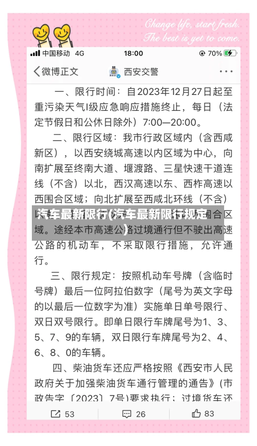 汽车最新限行(汽车最新限行规定)-第2张图片