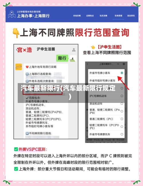 汽车最新限行(汽车最新限行规定)