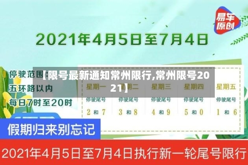 【限号最新通知常州限行,常州限号2021】