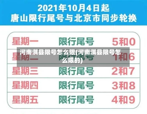 河南淇县限号怎么限(河南淇县限号怎么限的)