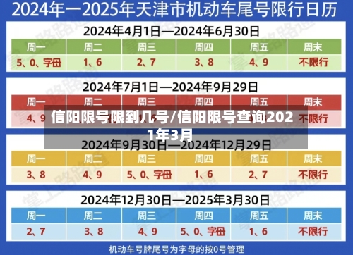 信阳限号限到几号/信阳限号查询2021年3月