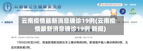云南疫情最新消息确诊19例(云南疫情最新消息确诊19例 新闻)-第2张图片