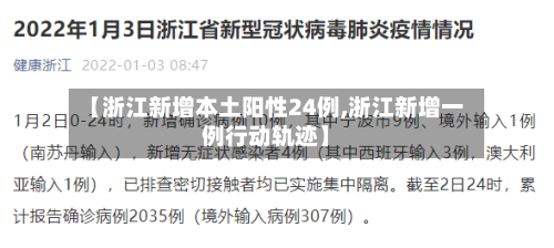 【浙江新增本土阳性24例,浙江新增一例行动轨迹】-第2张图片