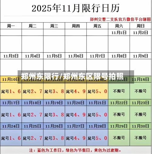 郑州东限行/郑州东区限号拍照
