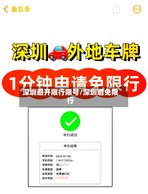 深圳避开限行限号/深圳避免限行-第2张图片
