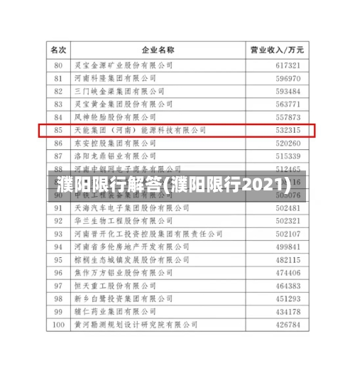濮阳限行解答(濮阳限行2021)-第3张图片