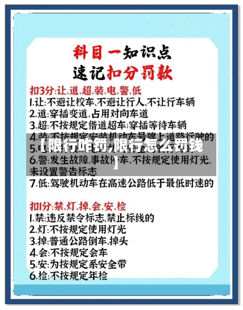【限行咋罚,限行怎么罚钱】-第3张图片