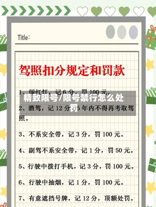 精致限号/限号禁行怎么处罚