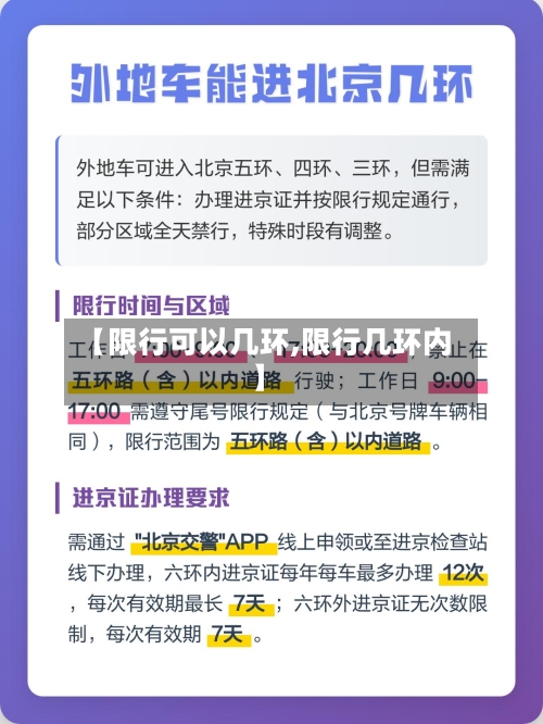 【限行可以几环,限行几环内】