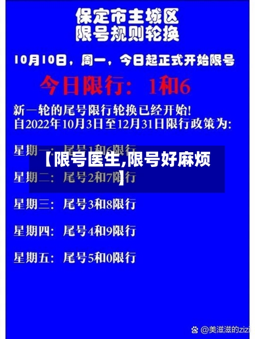 【限号医生,限号好麻烦】