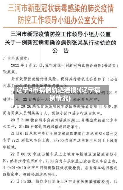 辽宁4市病例轨迹通报!(辽宁病例情况)-第2张图片