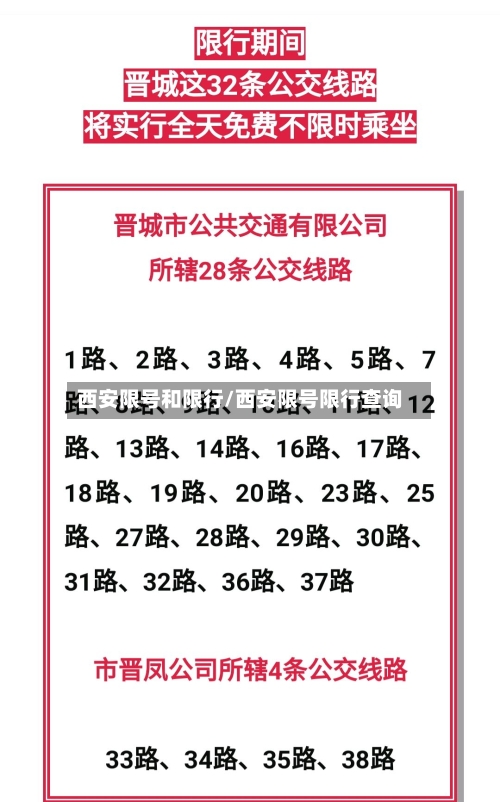 西安限号和限行/西安限号限行查询-第3张图片