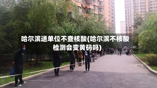 哈尔滨进单位不查核酸(哈尔滨不核酸检测会变黄码吗)